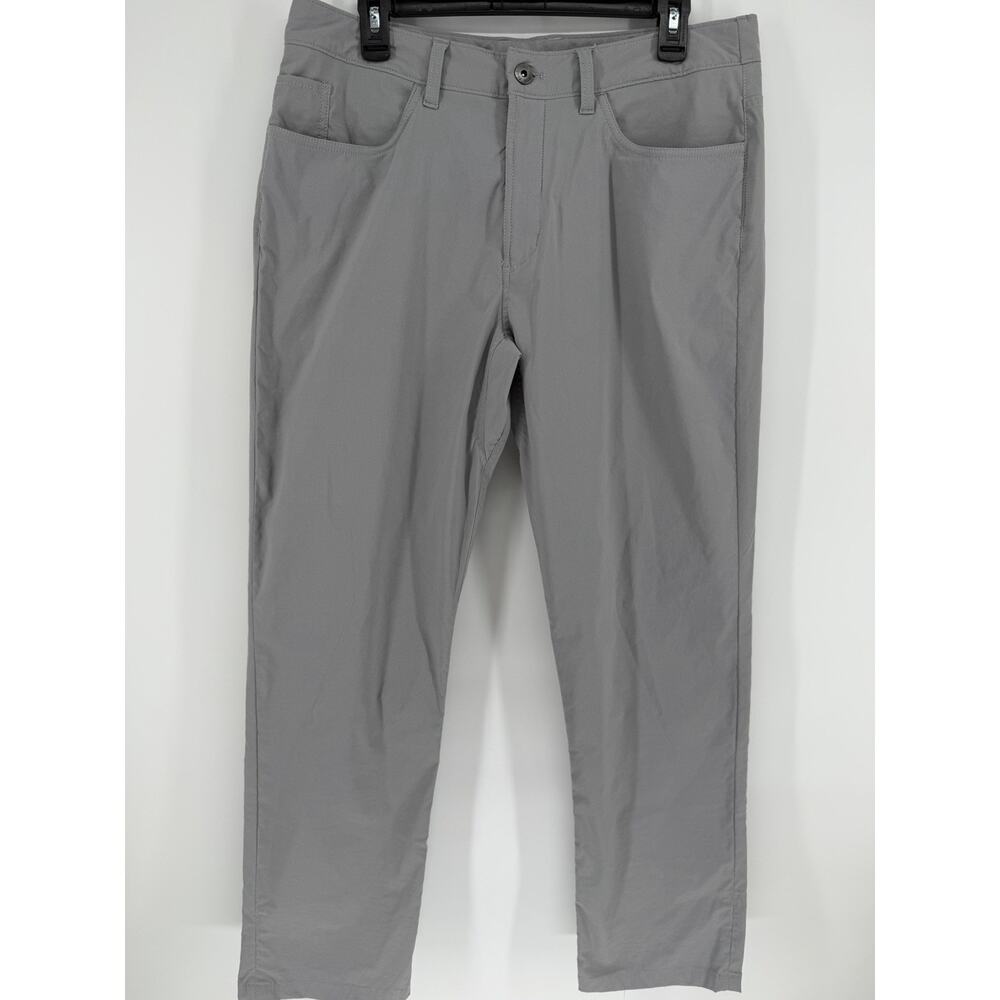 THE NORTH FACE Hiking Pants Light Gray Men’s 34x30 Pockets Snap Casual Outdoors